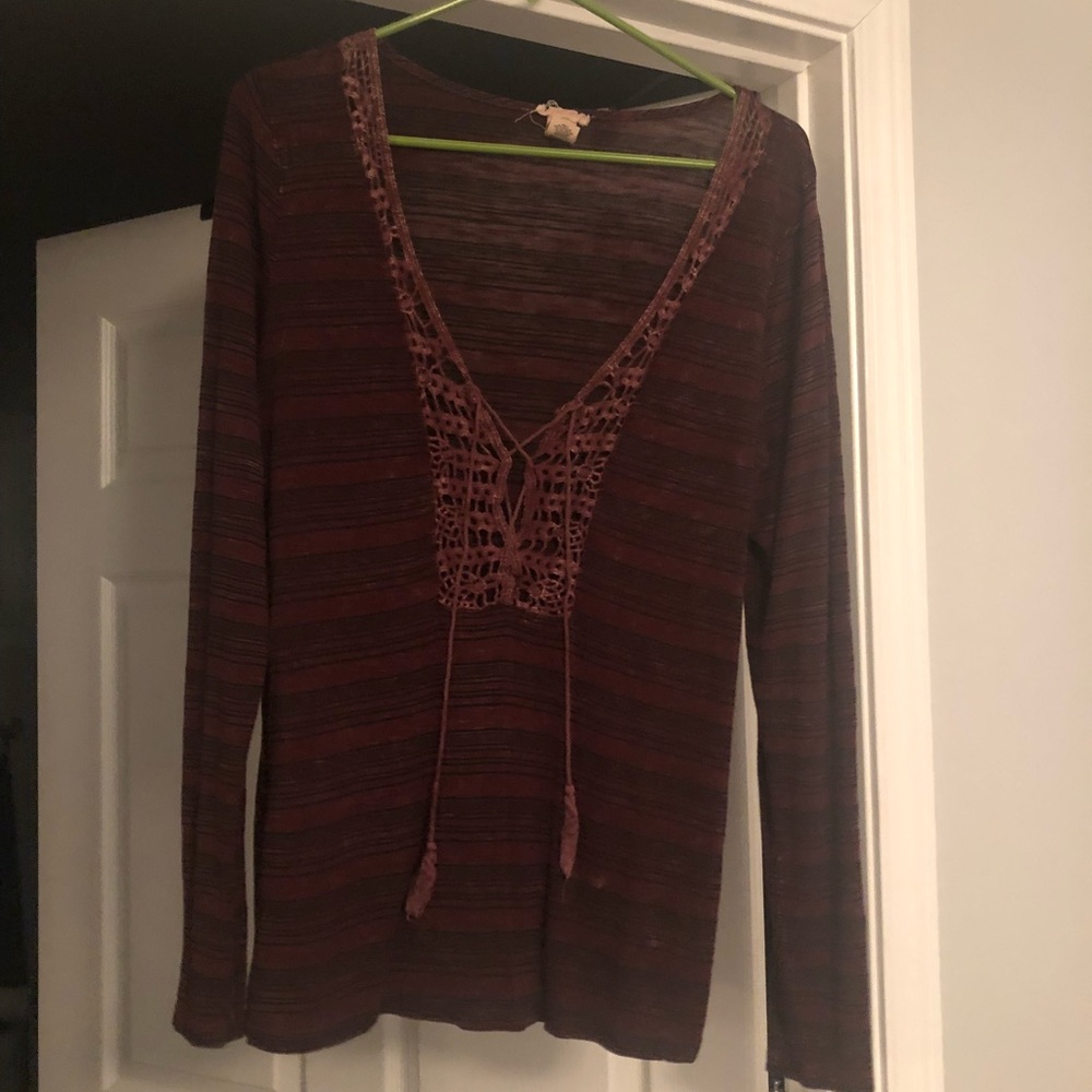 Long sleeve striped Gimmicks shirt